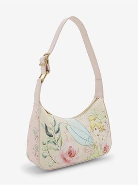 NEW Loungefly DISNEY Peter Pan Tinker Bell Pastel Floral adjustable Shoulder Bag